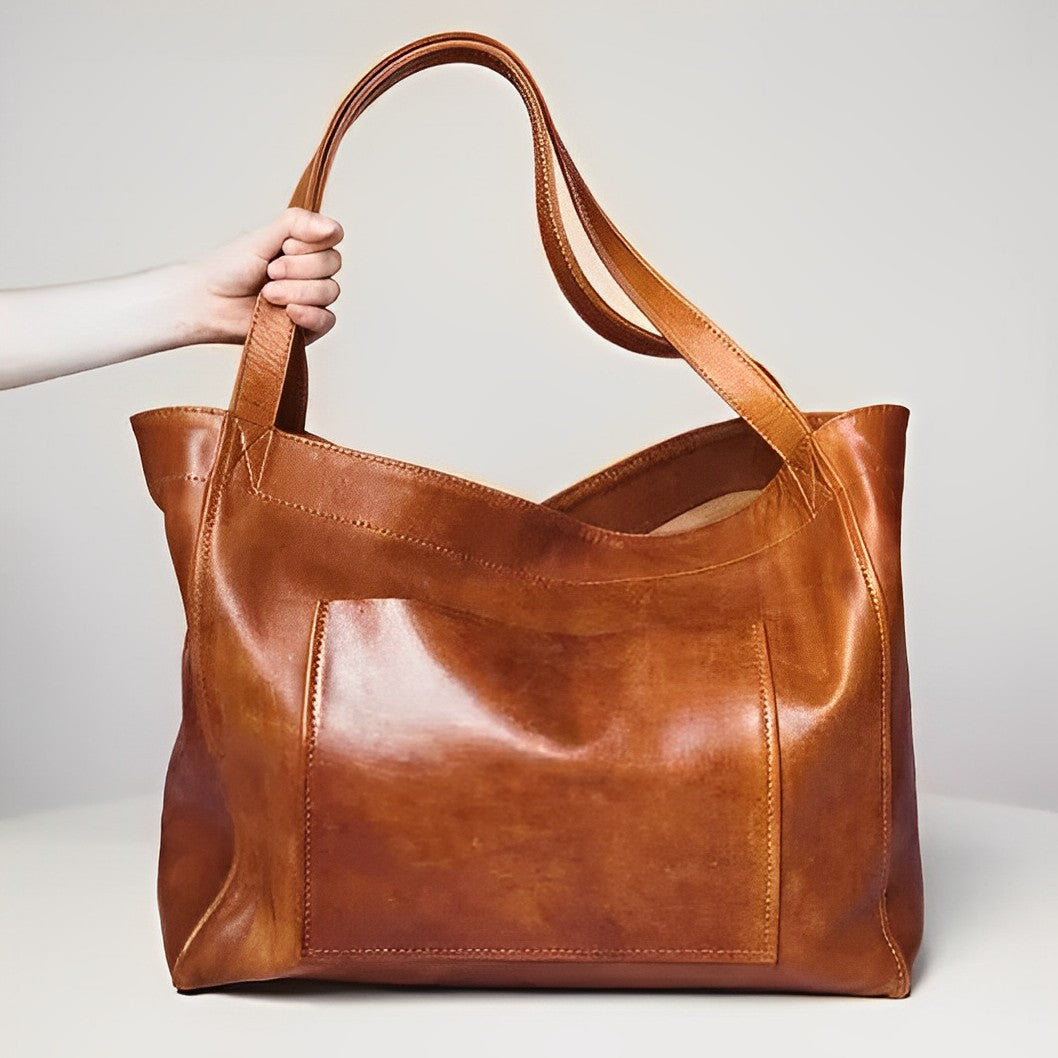 OMNIYA™ | Borsa a tracolla in pelle vintage