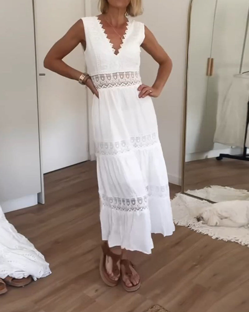 OMNIYA™ | Abito in Pizzo con Scollatura a V (Quasi esaurito)