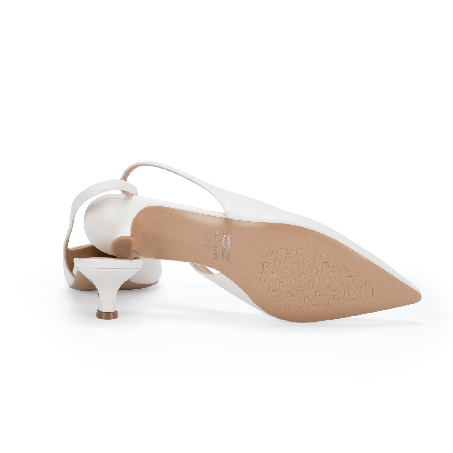 OMNIYA™ | Scarpe con Tacco Basso Bianche
