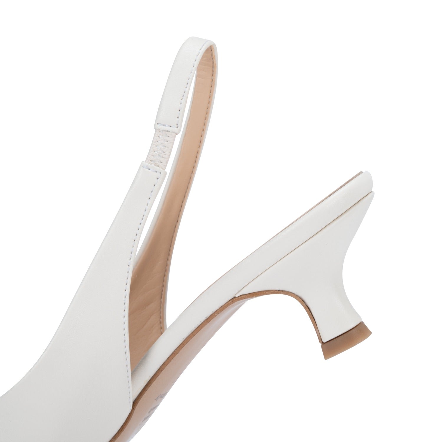 OMNIYA™ | Scarpe con Tacco Basso Bianche