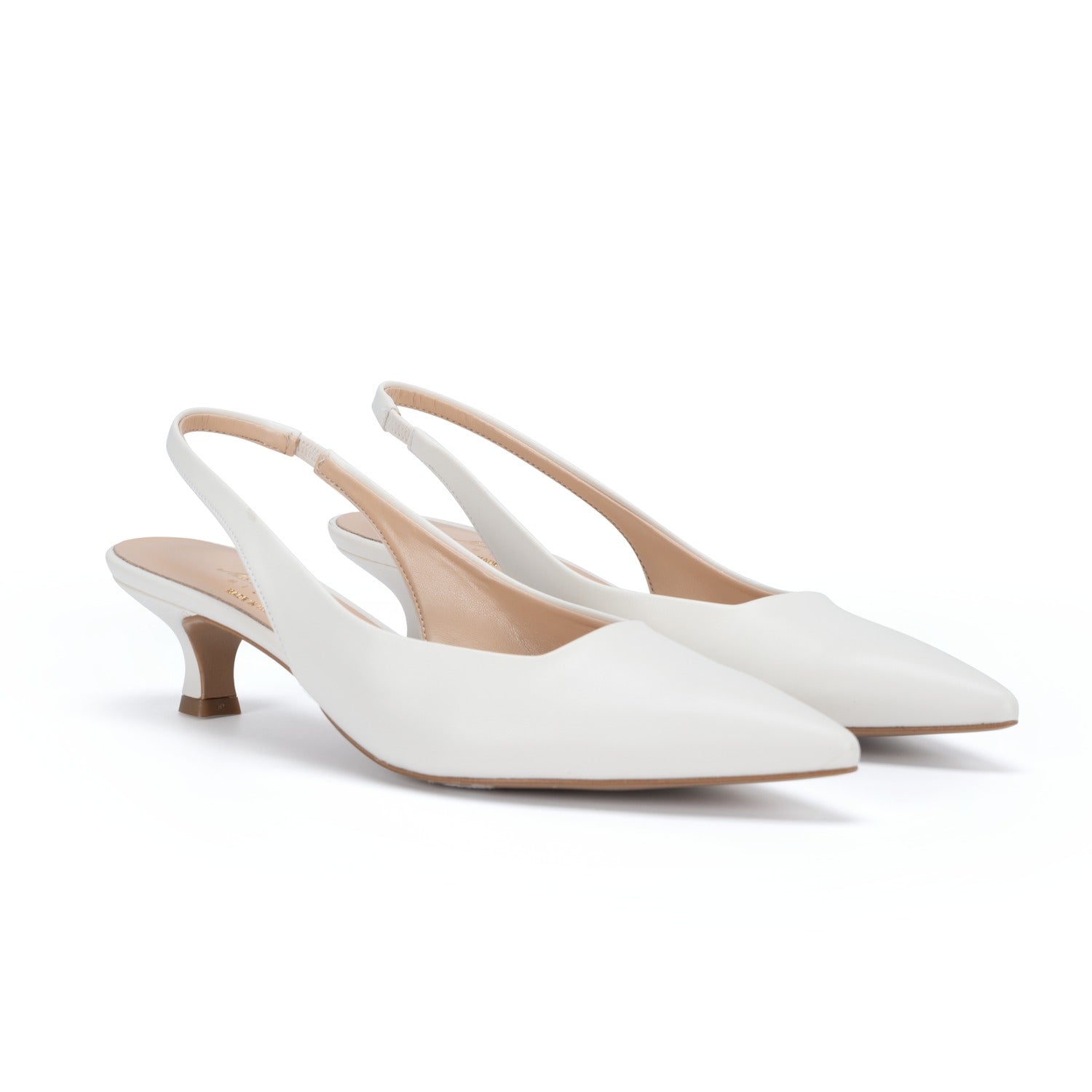 OMNIYA™ | Scarpe con Tacco Basso Bianche