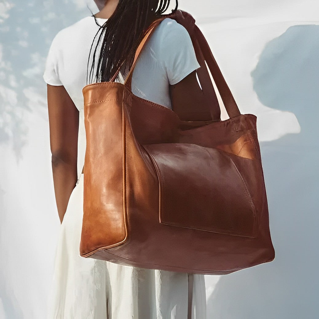 OMNIYA™ | Borsa a tracolla in pelle vintage