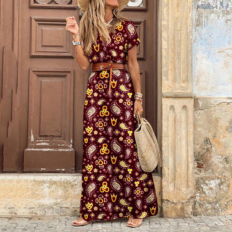 OMNIYA™ | Elegante Maxi-Abito Bohemien