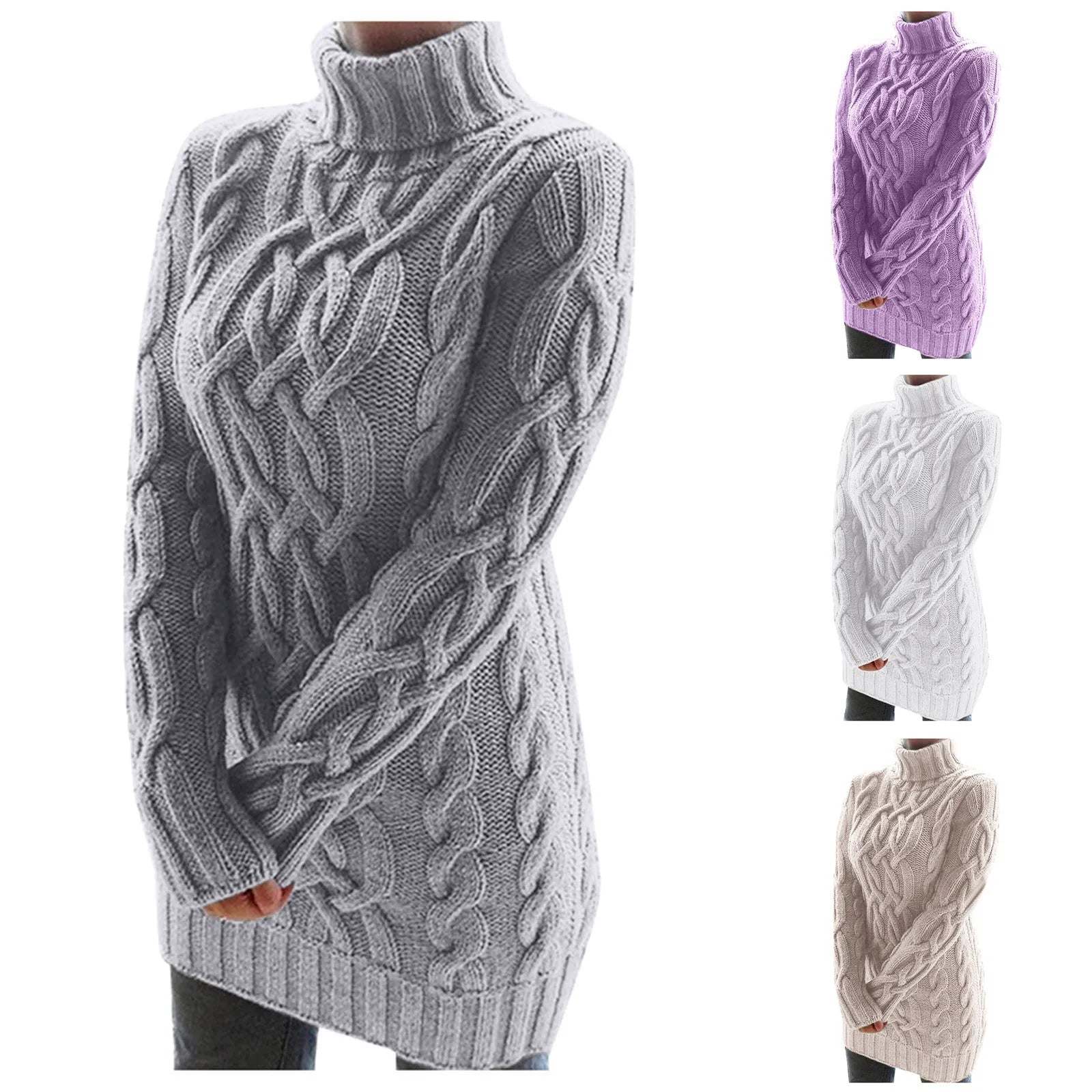 OMNIYA™ | Maglione lungo in maglia
