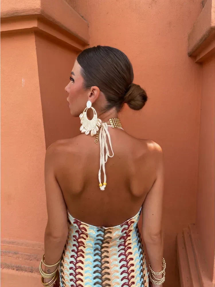 OMNIYA™ | Abito Halter con Schiena Scoperta Seducente
