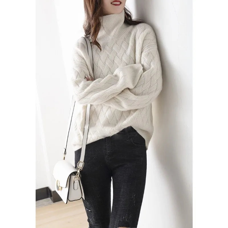 OMNIYA™ | Maglione a collo alto in maglia