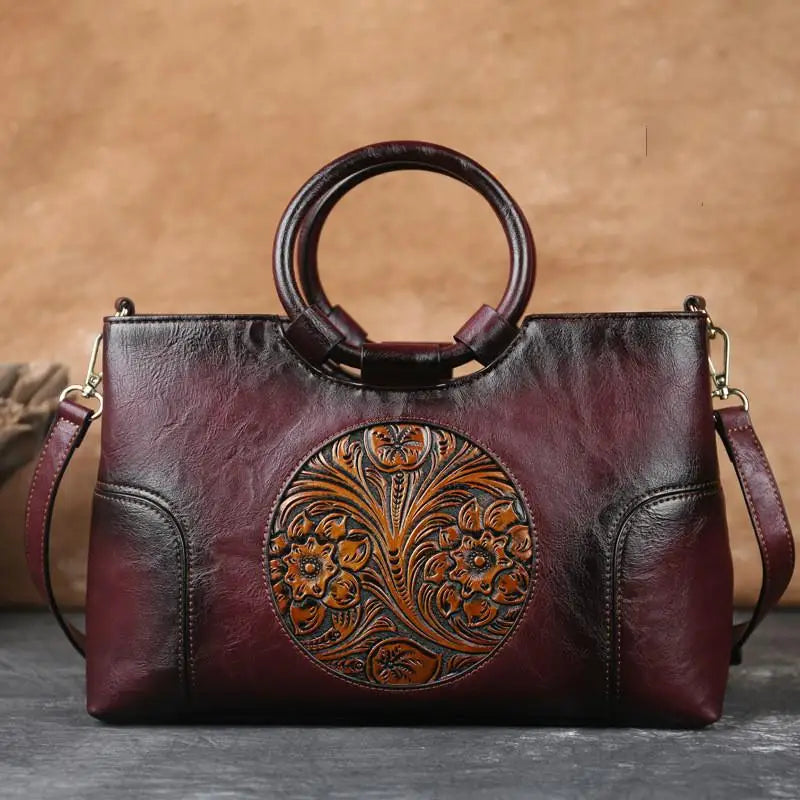 OMNIYA™ | Borsa vintage in rilievo