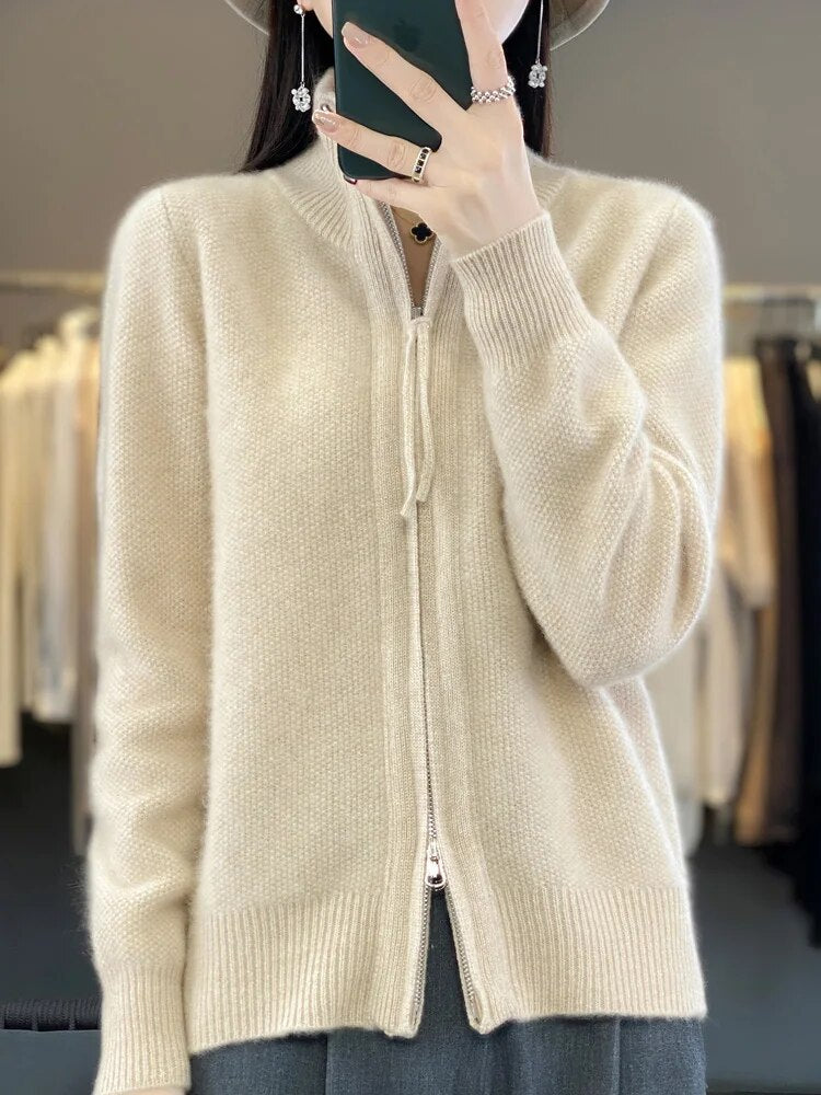 OMNIYA™ | Cardigan zippato accogliente
