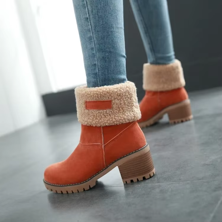 OMNIYA™ | Stivali da neve in pelle eleganti e caldi