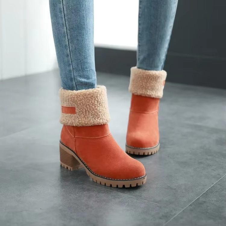 OMNIYA™ | Stivali da neve in pelle eleganti e caldi