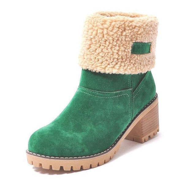 OMNIYA™ | Stivali da neve in pelle eleganti e caldi
