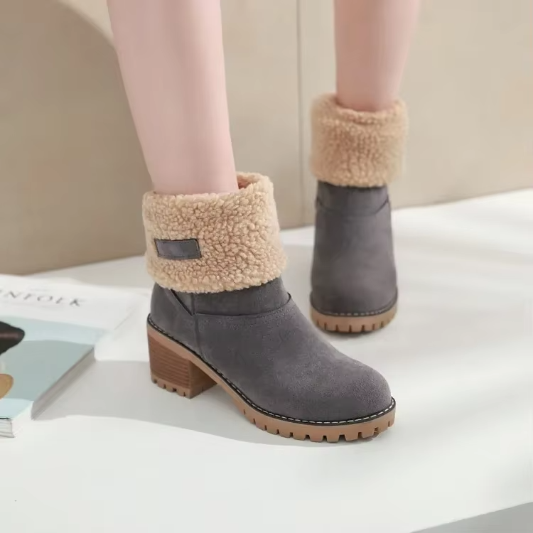 OMNIYA™ | Stivali da neve in pelle eleganti e caldi