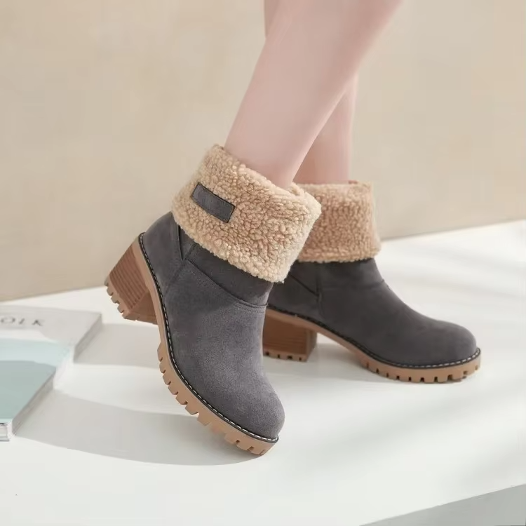 OMNIYA™ | Stivali da neve in pelle eleganti e caldi