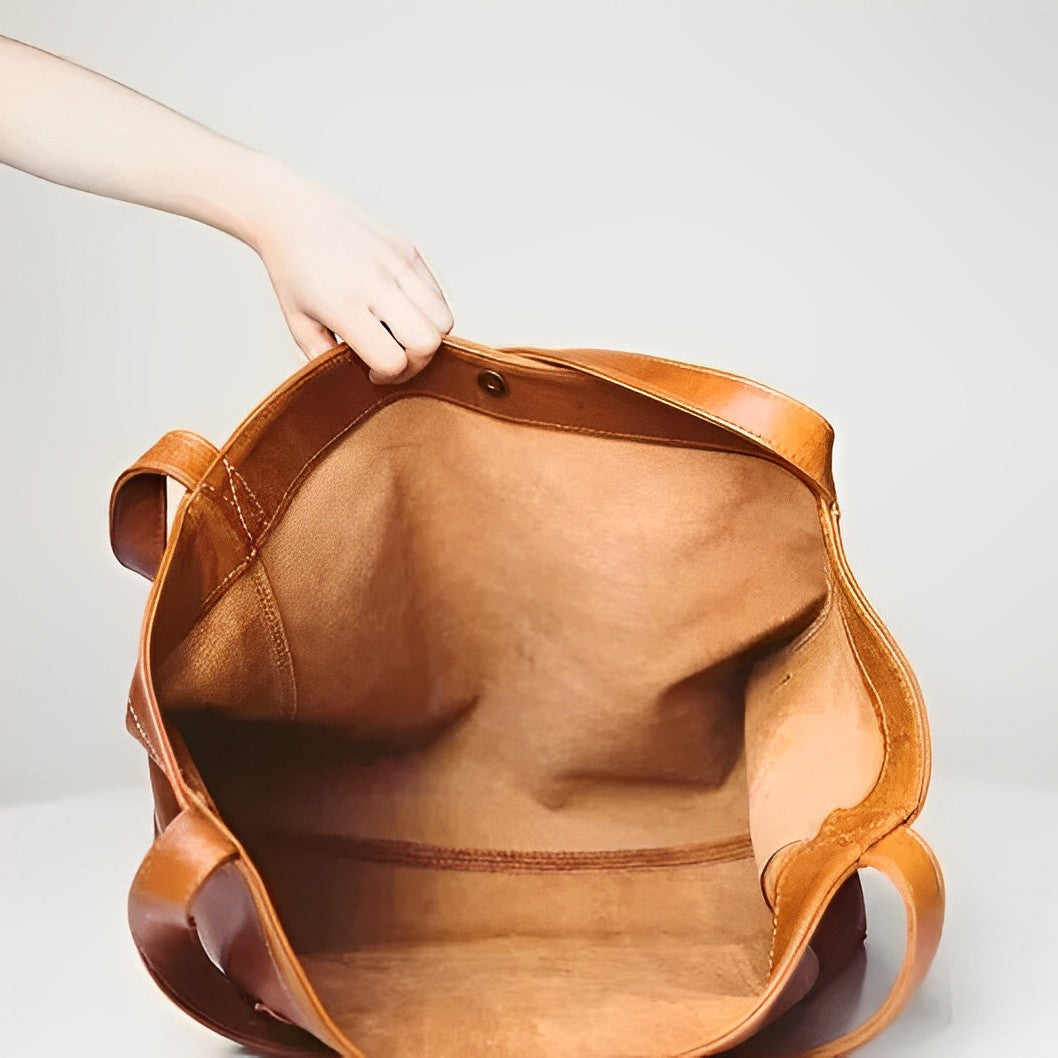 OMNIYA™ | Borsa a tracolla in pelle vintage
