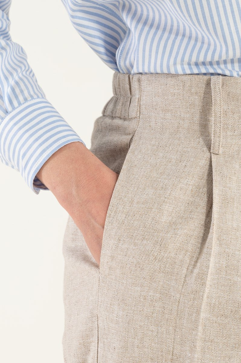 OMNIYA™ | Pantalone Naturale con Chiusura a Bottone
