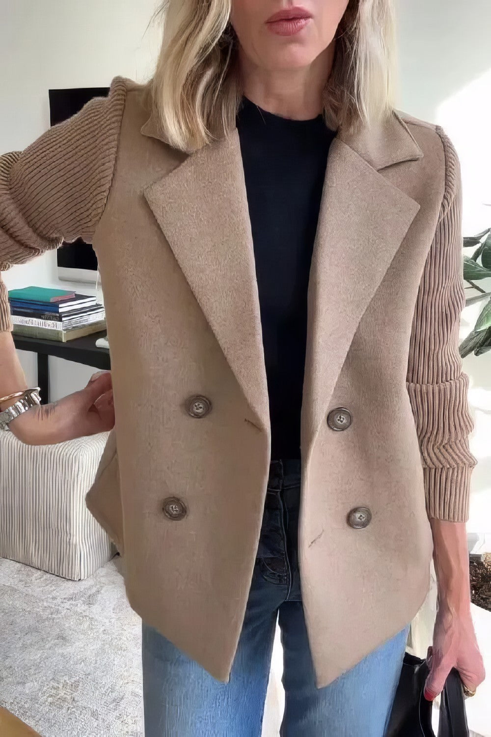 OMNIYA™ | Giacca Cardigan Patchwork