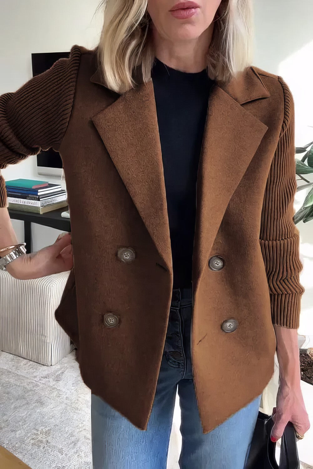 OMNIYA™ | Giacca Cardigan Patchwork