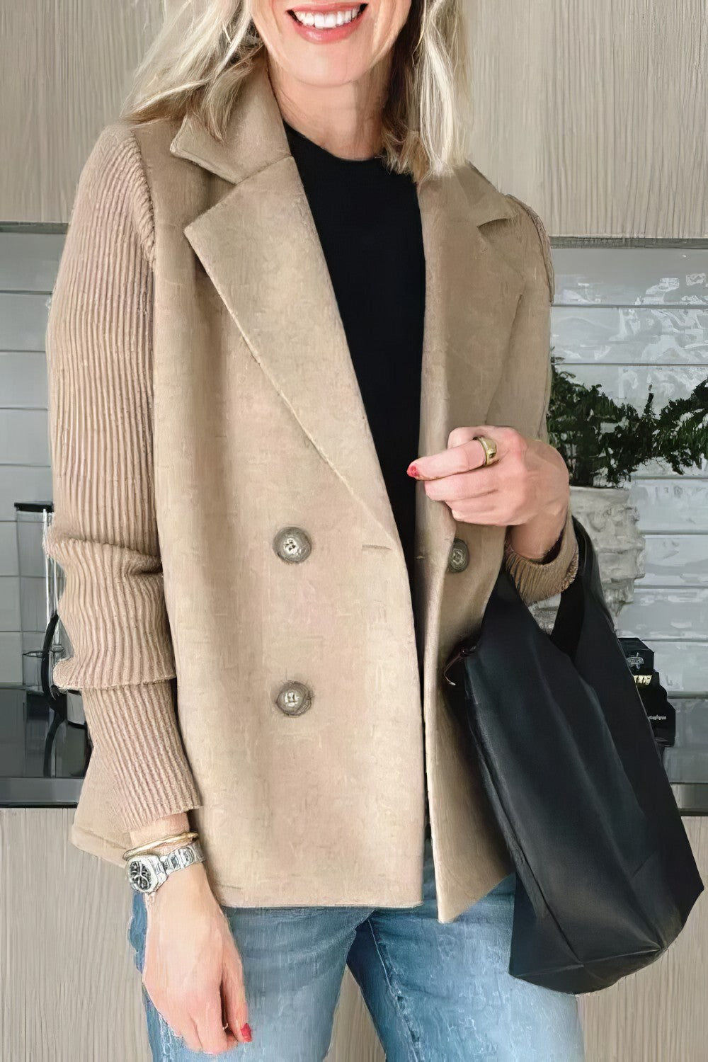 OMNIYA™ | Giacca Cardigan Patchwork
