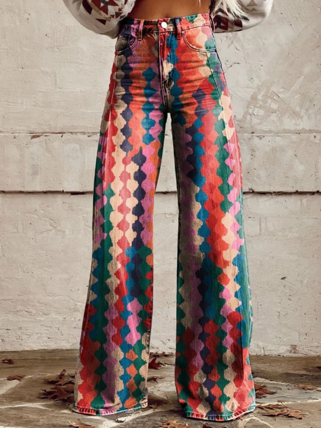 OMNIYA™ | Pantaloni Boho Vintage Multicolori