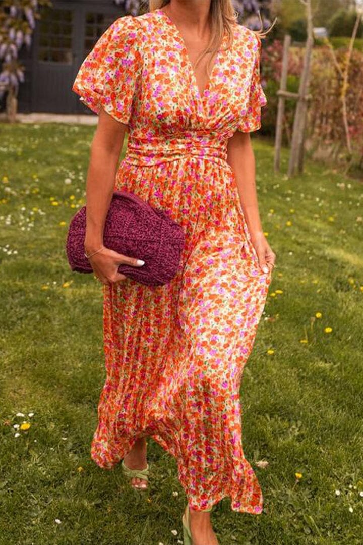 OMNIYA™ | Elegante Maxi-abito con scollatura a V