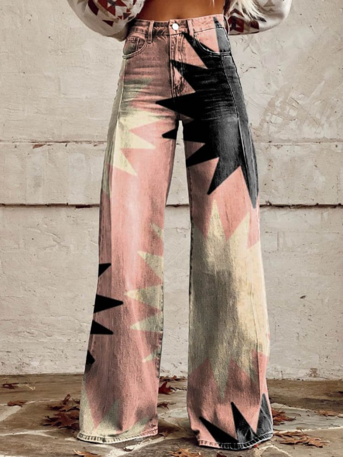 OMNIYA™ | Pantaloni Boho con stampa esplosiva