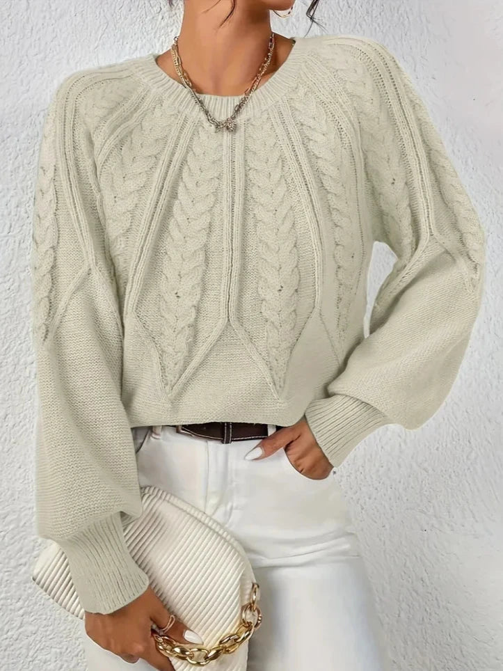 OMNIYA™ | Maglione in maglia torciata chic
