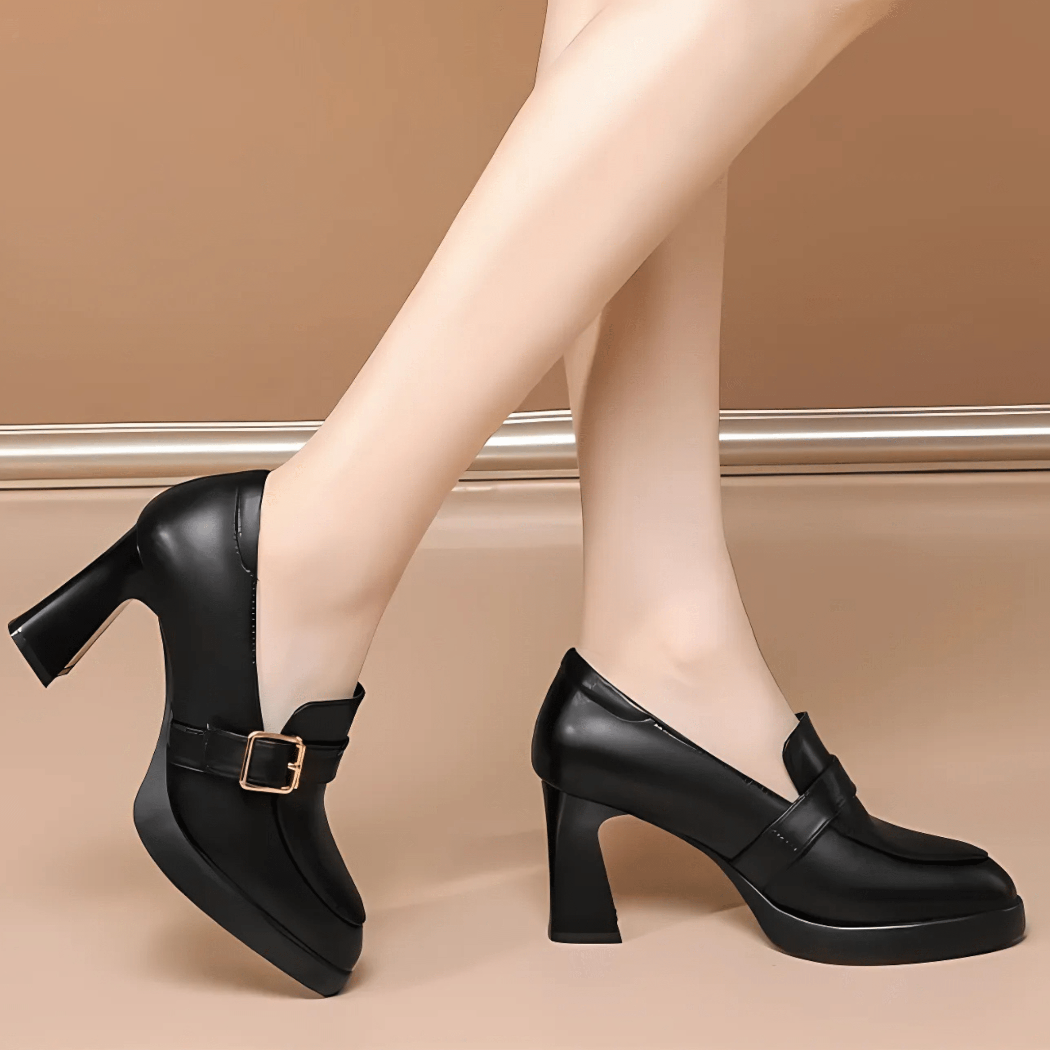 OMNIYA™ | Mocassini comodi con tacco a blocco