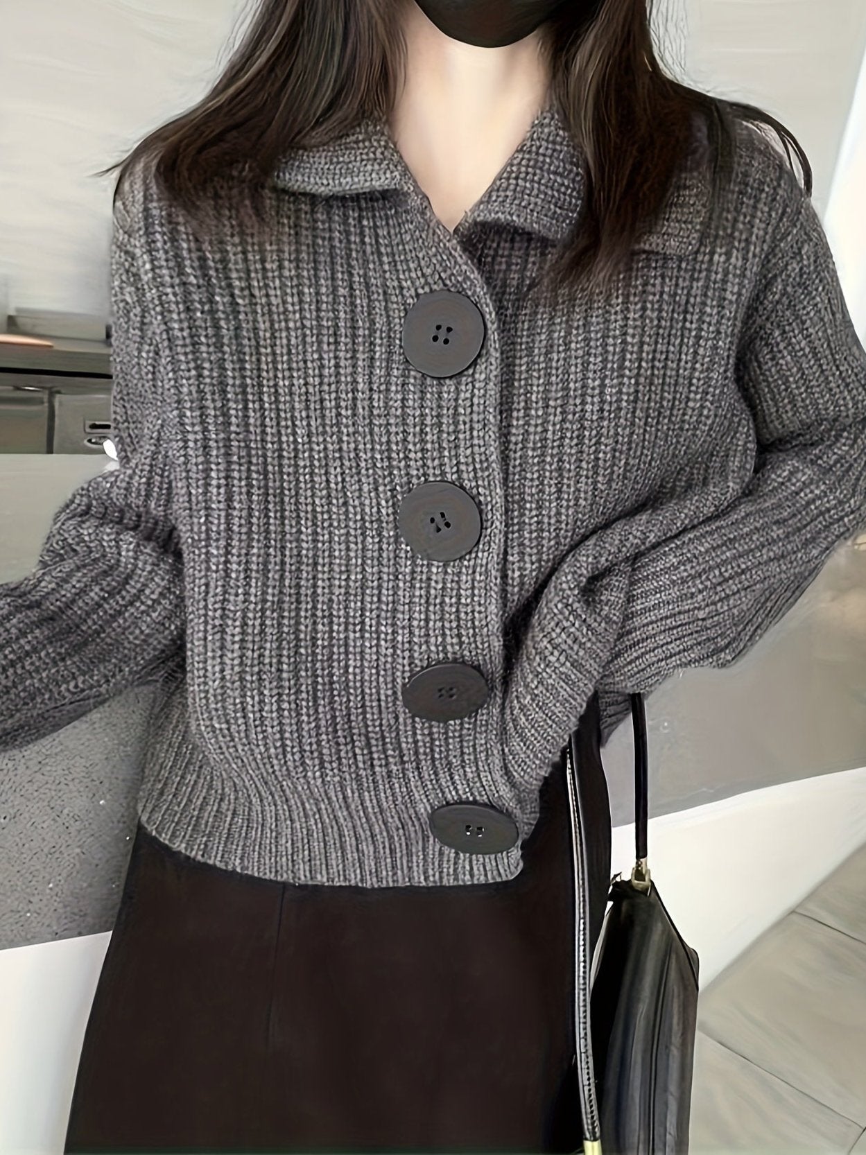 OMNIYA™ | Cardigan in maglia a coste