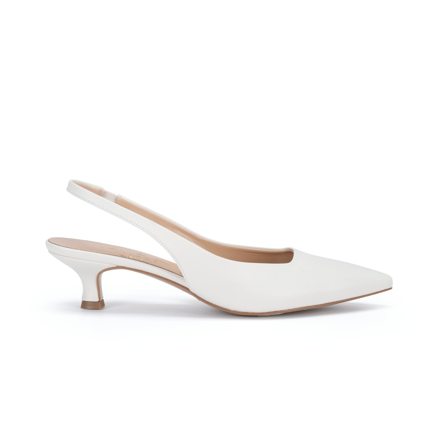 OMNIYA™ | Scarpe con Tacco Basso Bianche