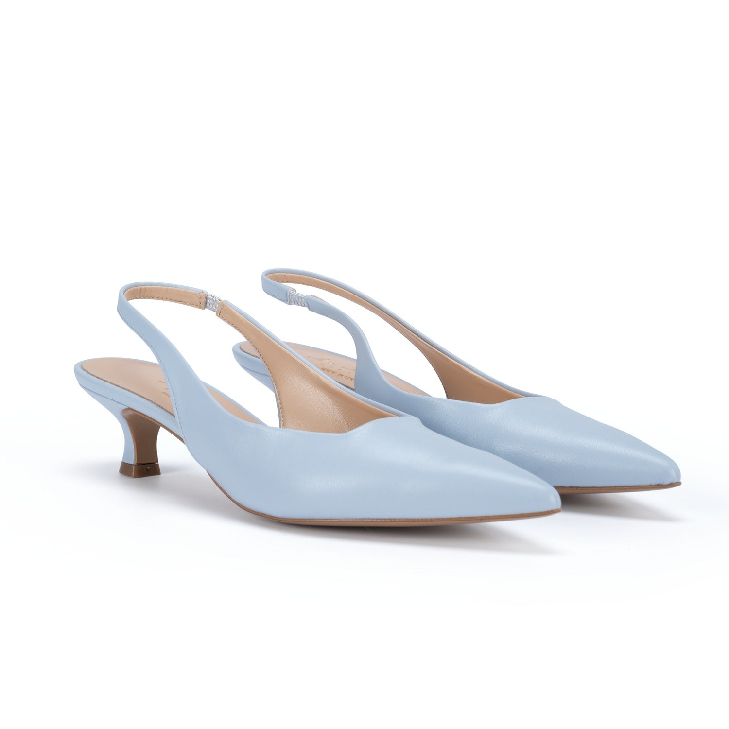 OMNIYA™ | Scarpe con Tacco Basso Celeste