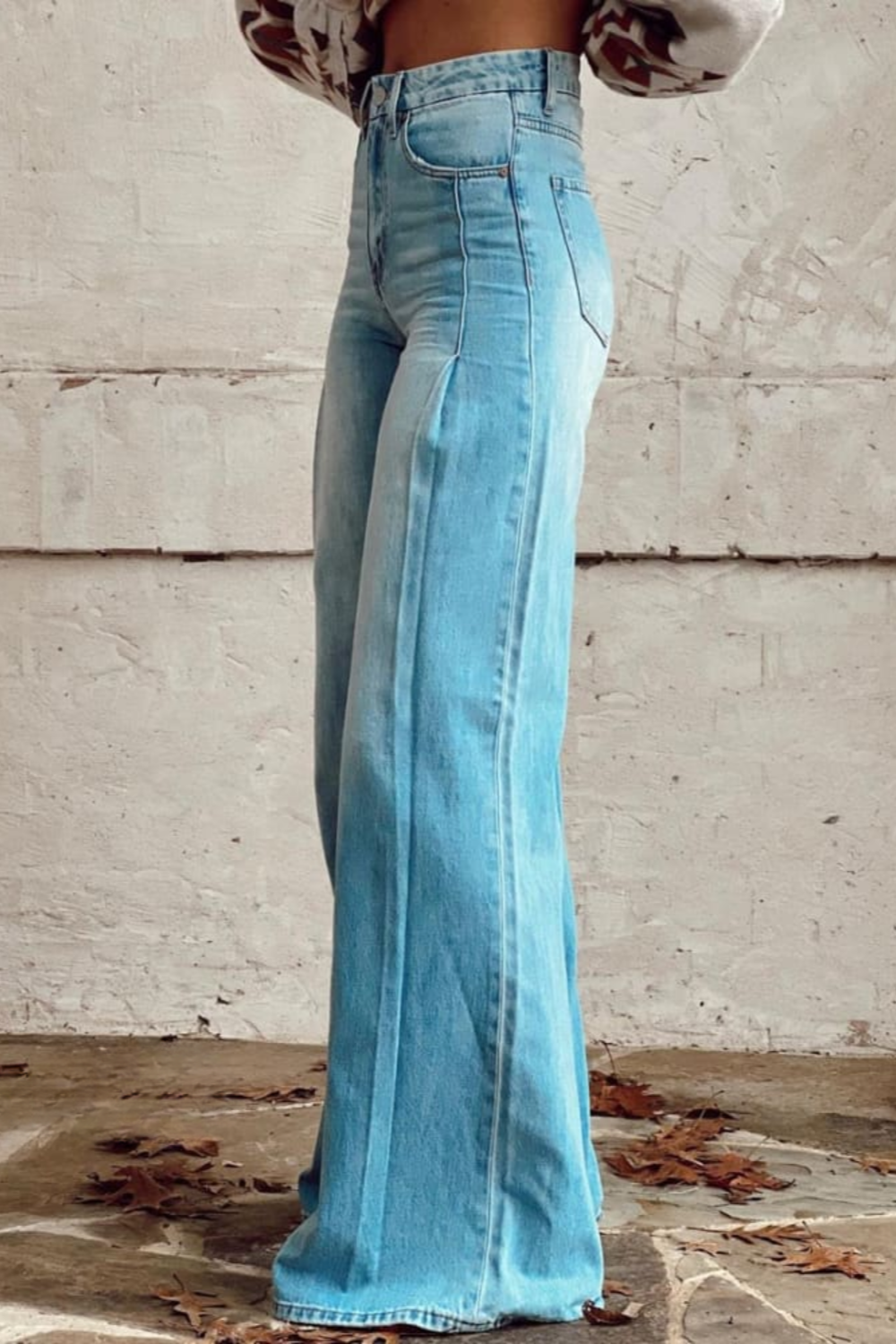 OMNIYA™ | Pantaloni denim vintage boho