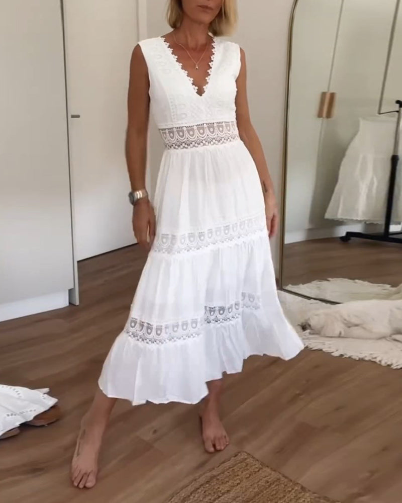 OMNIYA™ | Abito in Pizzo con Scollatura a V (Quasi esaurito)