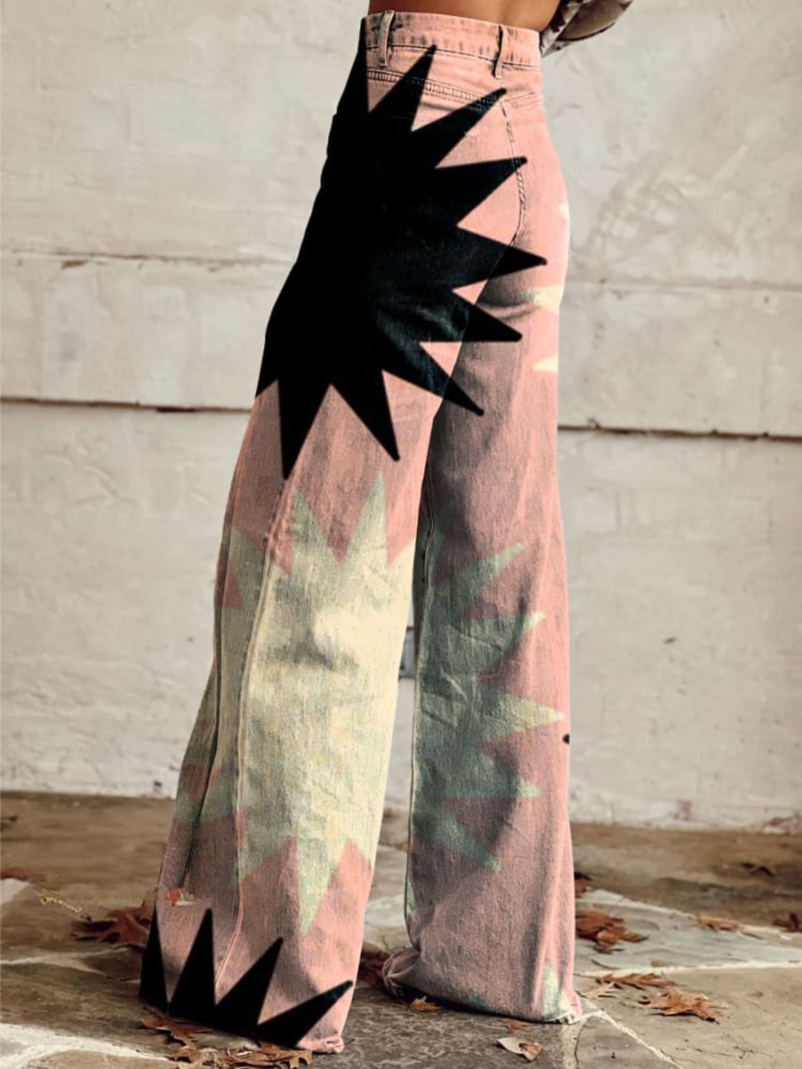 OMNIYA™ | Pantaloni Boho con stampa esplosiva