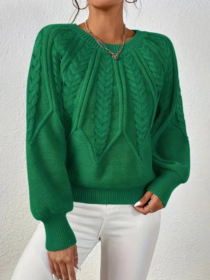 OMNIYA™ | Maglione in maglia torciata chic