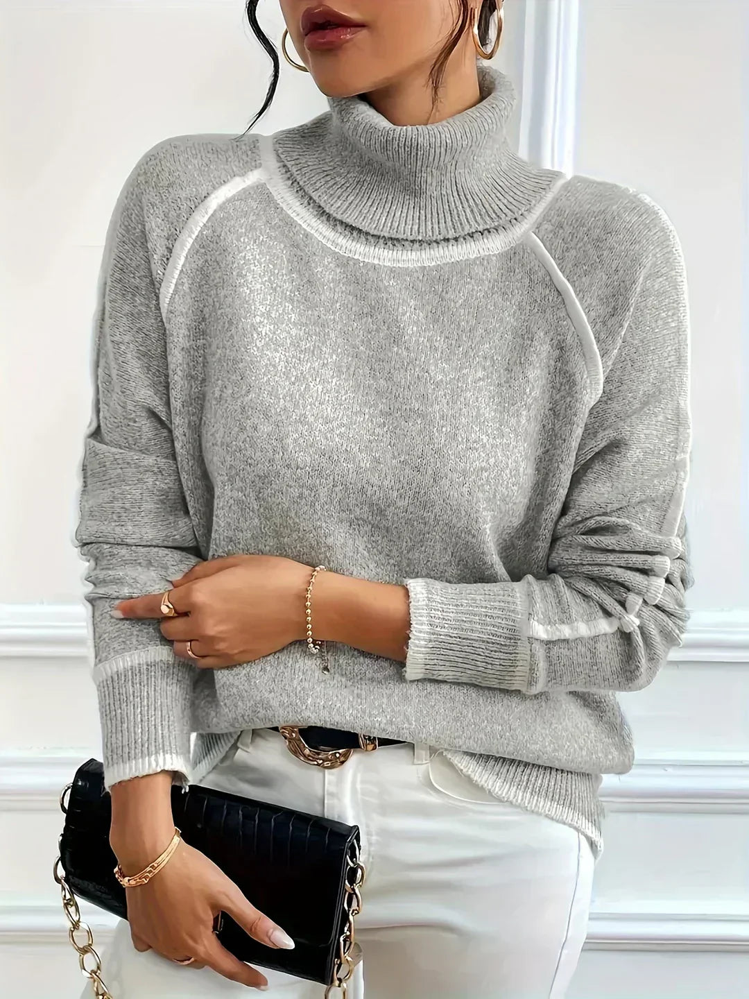 OMNIYA™ | Maglione dolce con colletto alto