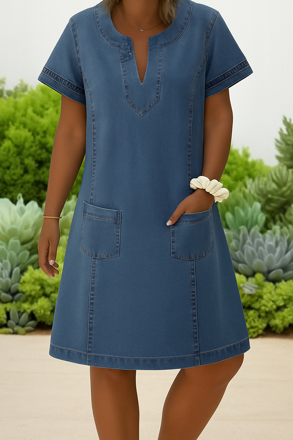 OMNIYA™ | Vestito in jeans morbido