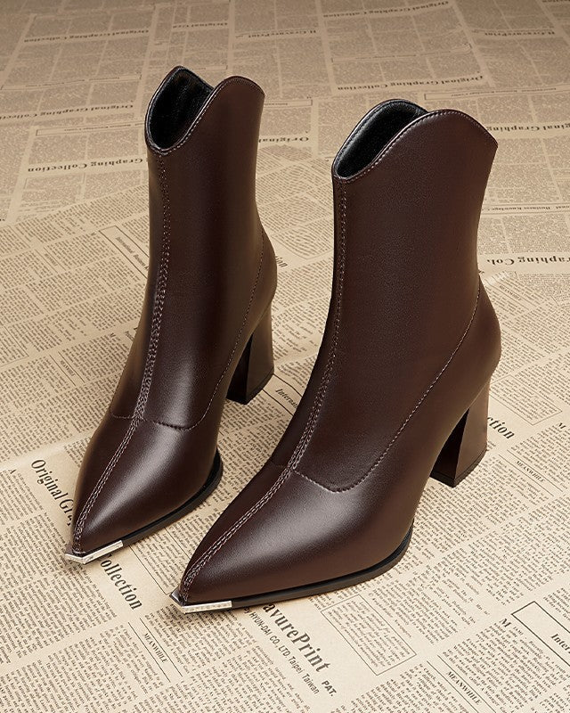 OMNIYA™ | Eleganti stivaletti con tacco alto