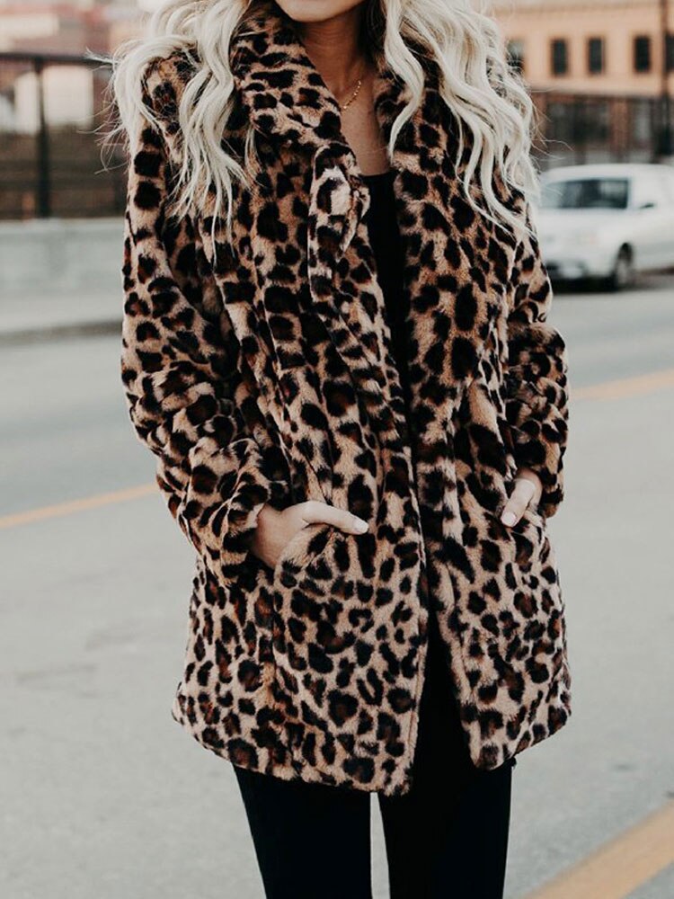 OMNIYA™ | Giacca Invernale con Motivo Leopardato
