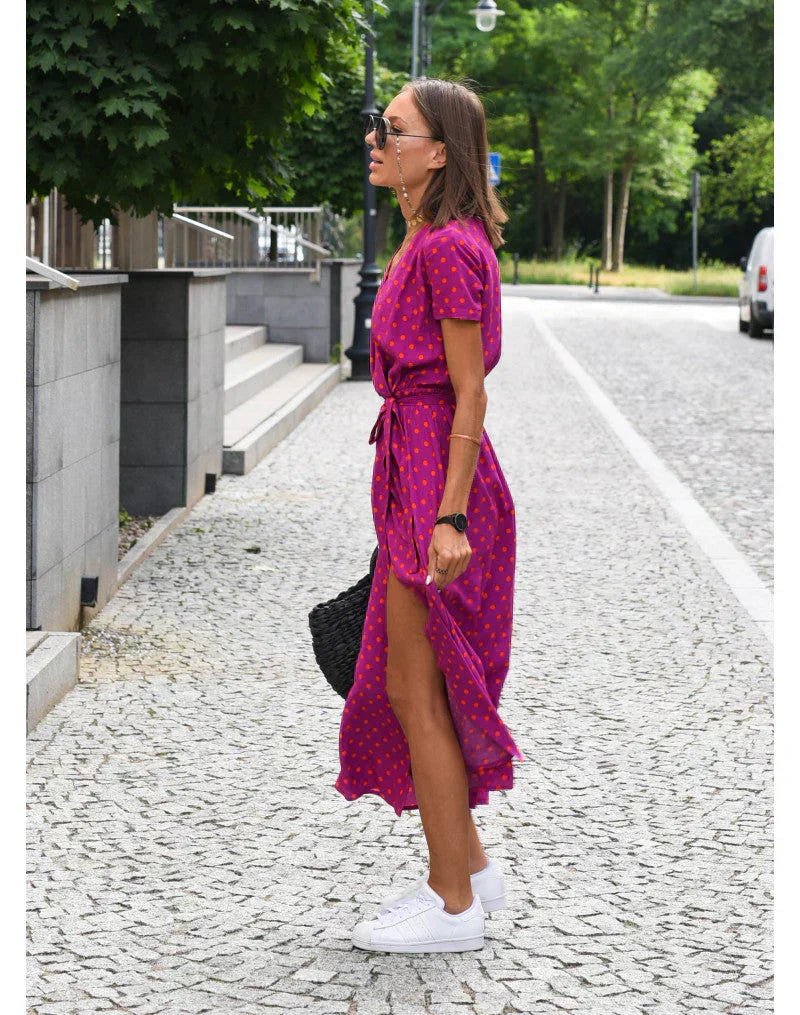 OMNIYA™ | Abito Svasato con Scollo a V
