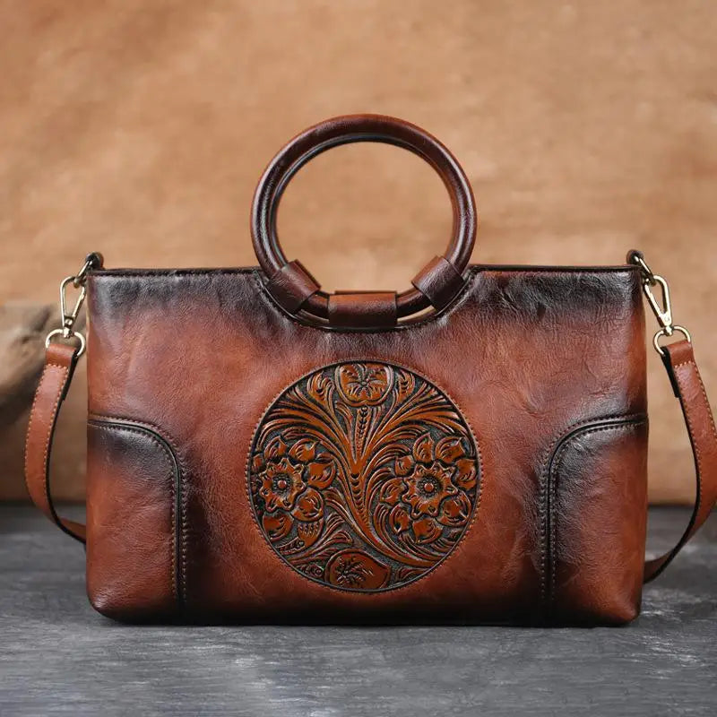OMNIYA™ | Borsa vintage in rilievo