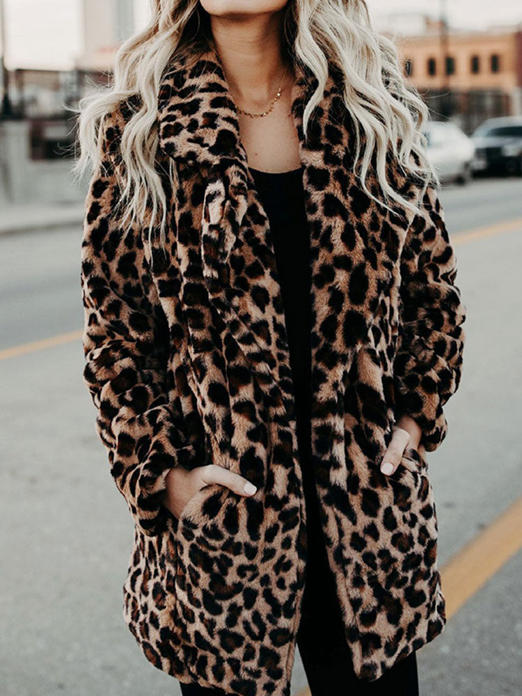 OMNIYA™ | Giacca Invernale con Motivo Leopardato