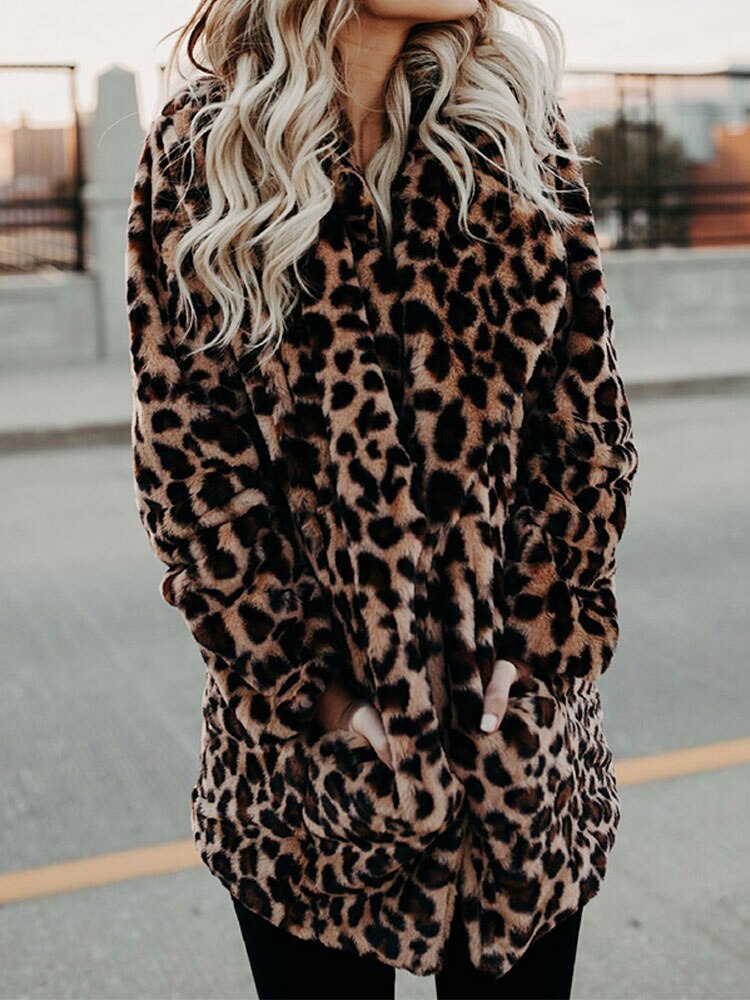 OMNIYA™ | Giacca Invernale con Motivo Leopardato