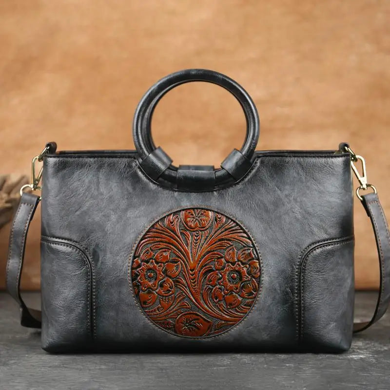 OMNIYA™ | Borsa vintage in rilievo