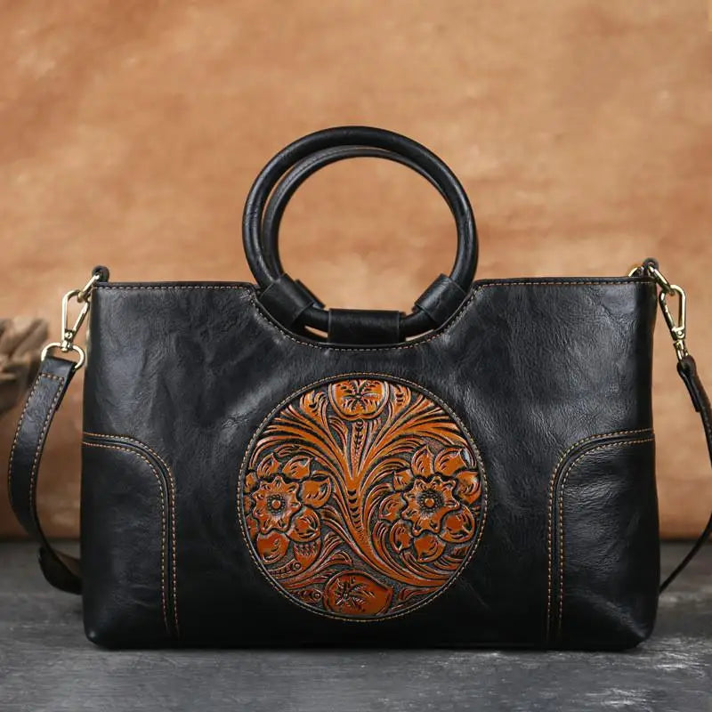 OMNIYA™ | Borsa vintage in rilievo