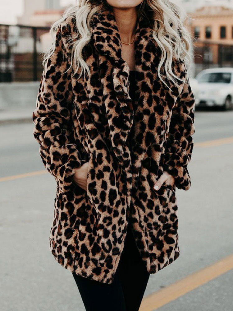 OMNIYA™ | Giacca Invernale con Motivo Leopardato