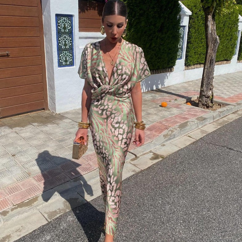 OMNIYA™ | Maxi-abito Luxe in morbido raso
