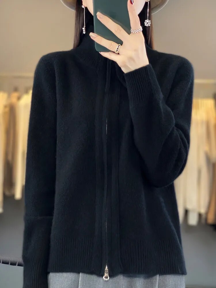 OMNIYA™ | Cardigan zippato accogliente