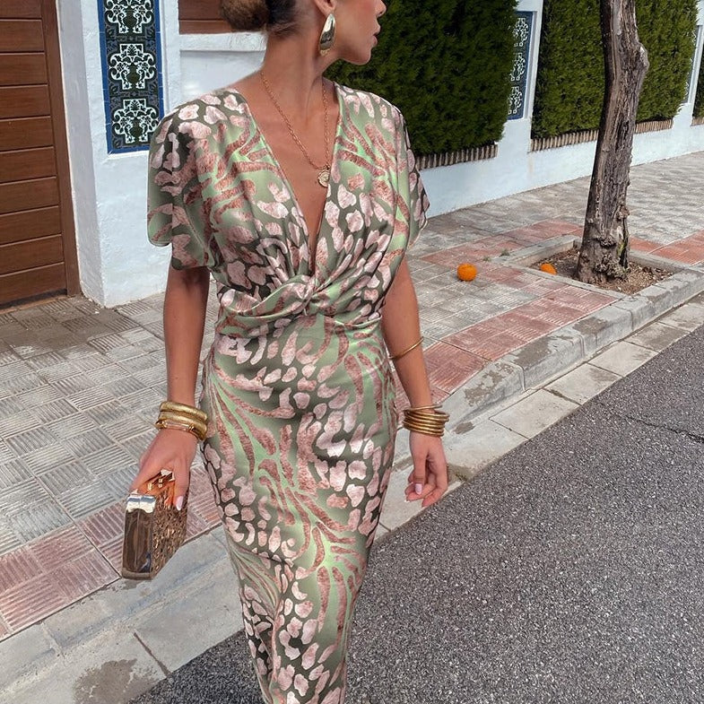 OMNIYA™ | Maxi-abito Luxe in morbido raso