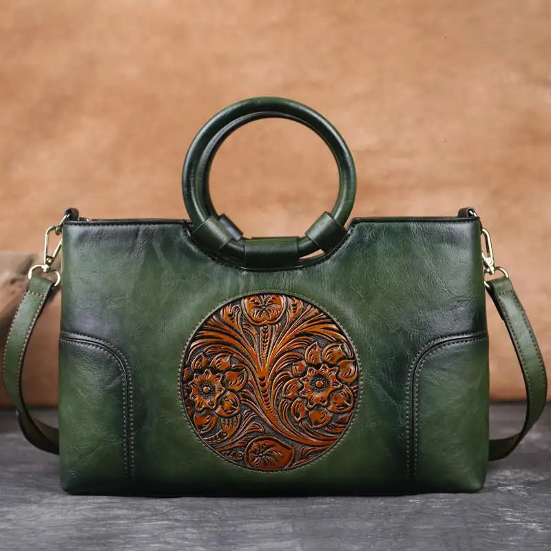 OMNIYA™ | Borsa vintage in rilievo