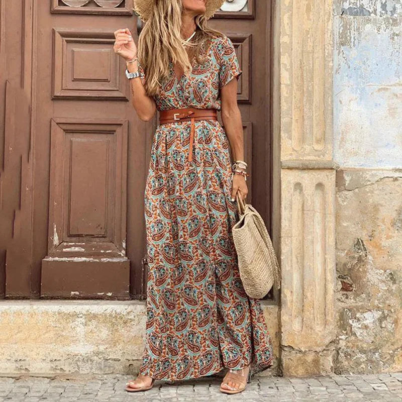 OMNIYA™ | Elegante Maxi-Abito Bohemien